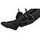 Sleepy Ride Airplane Footrest Made with Premium Memory Foam Black
