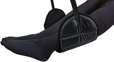 Sleepy Ride Airplane Footrest Made with Premium Memory Foam Black