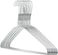 HANGERWORLD 20 Strong 41cm Metal 13 Gauge Silver Galvanised Wire Clothes Garment Trouser Bar Hangers