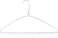 HANGERWORLD 20 Strong 41cm Metal 13 Gauge Silver Galvanised Wire Clothes Garment Trouser Bar Hangers