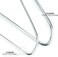 HANGERWORLD 20 Strong 41cm Metal 13 Gauge Silver Galvanised Wire Clothes Garment Trouser Bar Hangers