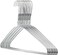 HANGERWORLD 20 Strong 41cm Metal 13 Gauge Silver Galvanised Wire Clothes Garment Trouser Bar Hangers