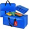Acnusik Extra Large Heavy Duty Storage Bags, Large Blue Tote Bags With Zippers For Storing Clothes And Blankets, Dorm Moving Supplies Boxes, Clothes Storage Boxes Compatible With Ikea Fracta Trolley,