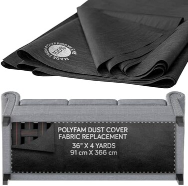 QueenDream Sofa/Chair Dust Cover &ndash; Cambric &ndash; Bottom Cloth/Replacement Fabric for Underside of Upholstered Sofa or Chair = 36" x 4 Yards