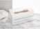 InterDesign Storage Organizer Basket, with Handle for Bathroom, Health and Beauty Products - Medium, Frost