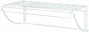 ClosetMaid 8278 18-Inch Wide Laundry Utility Hanger Shelf, White