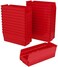 Akro-Mils 30120 Plastic Shelf Bins, Heavy Duty Storage Bins to Use for Garage Organization Bins, Closet Organizer, and Drawer Organizer, 12-Inch x 4-Inch x 4-Inch, Red, 24-Pack