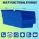 Akro-Mils 30120 Plastic Shelf Bins, Heavy Duty Storage Bins to Use for Garage Organization Bins, Closet Organizer, and Drawer Organizer, 12-Inch x 4-Inch x 4-Inch, Red, 24-Pack