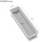 Madesmart Classic Drawer Bin, 12-Inch x 3-Inch Size, White