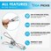 Vida Picks Wire Clothes Pegs - 40 Pieces Of Wholesale Clothes Pegs With Heavy Duty Durable Clip, Multi-Purpose Metal Clothes Pegs For Outdoor Use, Home, Kitchen, Travel, Office And Food Bag Decoration