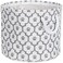 Bone Dry Pet Storage Collection Lattice Paw Print, Small Round, White/Gray
