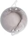Bone Dry Pet Storage Collection Lattice Paw Print, Small Round, White/Gray