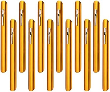 New Star Foodservice 22797 Aluminum Table Crumber 6-Inch, Set of 12, Gold