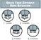 Couch Clamp PRO Non-Slip Sectional Connectors with Hook-and-Loop Cinch Clips for Sliding Sofas - Prevents Floor Scratches and Big Gaps in Your Couch with Easy Install No Tools Required (4 Pack)