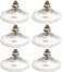DANXQ Strong Thickened Sucker Clear PVC M6 Thread Screw Suction Cup Hook with Lock Nut for Enhanced Suction,Diameter 5.5 cm (2.16"),6 Pieces,Recommend