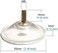 DANXQ Strong Thickened Sucker Clear PVC M6 Thread Screw Suction Cup Hook with Lock Nut for Enhanced Suction,Diameter 5.5 cm (2.16"),6 Pieces,Recommend