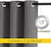 NICETOWN Gray Blackout Curtains for Bedroom 213 CM Long - Thermal Curtains &amp; Drapes Grommet Room Darkening Curtains Noise Reducing Window Treatments for Living Room (2 Panels, W132 x L213, Grey)