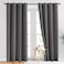 NICETOWN Gray Blackout Curtains for Bedroom 213 CM Long - Thermal Curtains &amp; Drapes Grommet Room Darkening Curtains Noise Reducing Window Treatments for Living Room (2 Panels, W132 x L213, Grey)