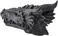 Design Toscano Stryker The Smoking Dragon Gothic Incense Burner Box Statue, 10 Inch, Polyresin, Grey Stone,Greystone