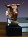 Tonton Stock Market Bull Bust - Wall Street Bronze Finish Statue Fi
