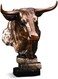 Tonton Stock Market Bull Bust - Wall Street Bronze Finish Statue Fi