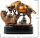 MEPERPER Treasure of Nature Bronze Electroplated Resin Bull &amp; Bear Sculpture Statue 10 W X 9.5 H