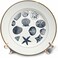 3dRose cp_155830_1 Blue Sea Shells Nautical Beach Theme Ocean Art Porcelain Plate, 8