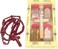 Holy Land Market Set 6 in 1 Olive Wood Cross Set with 4 Bottles - Anointing Blessed Oil, Jordan River Water, Holy Bethlehem Earth, Blessed Frankincense From Jerusalem and Wooden Rosary