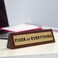 Boxer Gifts Fixer of Everything Novelty Wooden Desk Warning Sign   Office Humour Gift for Colleague Boss Dad   4.5cm x 17.5cm Brown