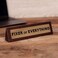 Boxer Gifts Fixer of Everything Novelty Wooden Desk Warning Sign   Office Humour Gift for Colleague Boss Dad   4.5cm x 17.5cm Brown