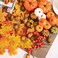 Whaline 160 Pcs Autumn Artificial Maple Leaves, Harvest Pumpkins, Gourds, Acorns and Orange Berry Stems Set, Fall and Thanksgiving Home Table Decoration Halloween Party Decor