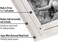 Americanflat 5x7 Double Picture Frame with Polished, Crystal Clear Glass - Hampton Collection - Distress Wood Collage Picture Frames for Tabletop and Wall Display - Aspen White