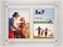 Americanflat 5x7 Double Picture Frame with Polished, Crystal Clear Glass - Hampton Collection - Distress Wood Collage Picture Frames for Tabletop and Wall Display - Aspen White