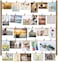 Love-KANKEI Wood Picture Photo Frame for Wall Decor 26&times;29 inch - with 30 Clips &amp; Ajustable Twines - Collage Artworks Prints Multi Pictures Organizer &amp; Hanging Display Frames