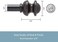 Kenney KN71617 Kendall Knob End Standard Decorative Window Curtain Rod, 28-48" Adjustable Length, Antique Rust Finish, 5/8" Diameter Steel Tube
