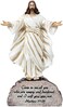 Home-n-Gifts A Statue Of Jesus Standing On A Rock With An Inspirational Bible Verse, Perfect For Christian Home Decor And As A Spiritual Shelf Decoration Or Religious Gift For Christmas And Easter.