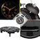 Peakeep 4 Inches Twin Bell Loud Alarm Clock for Heavy Sleepers, Backlight, Battery Operated Old Fashioned Alarm Clock for Bedrooms (Black)