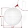 Novelty Place 6 inch White Paper Lanterns (Pack of 10) - Great Chinese/Japanese Home, Party &amp; Wedding Decorations
