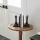 Deco 79 Polystone Chess Decorative Bookends Non Skid Bookends with King and Queen, Set of 2 Office Bookends5"W, 8"H, Black