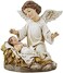 Avalon Gallery CBC Group - Sculpted Resin Advent and Christmas Candle Holder, 2-Piece, Angel Nativity Wreath