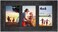 Americanflat 4x6 Triple Picture Frame with Polished, Crystal Clear Glass - Hampton Collection - Distress Wood Collage Picture Frames for Tabletop and Wall Display - Charcoal Black