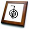 3dRose ft_154526_1 Reiki Power Symbol Cho Ku Rei Choku Rei for Protection Cleaning Clearing Energy or Boosting Healing Framed Tile, 8 by 8