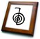 3dRose ft_154526_1 Reiki Power Symbol Cho Ku Rei Choku Rei for Protection Cleaning Clearing Energy or Boosting Healing Framed Tile, 8 by 8