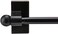 Rod Desyne Mag-12 Magnetic Curtain Rod, 17-30", Black