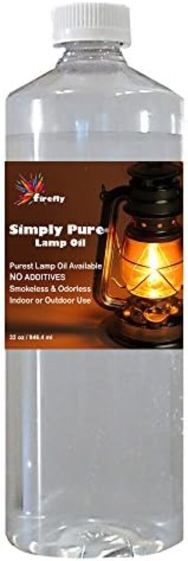 فايرفلاي زيت شمعة ومصباح - عديم الدخان وعديم الرائحة - سيمبلي بيور - احتراق فائق النظافة - وقود البارافين السائل - اعلى نقاء متاح - 32 اونصة