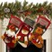 Sunnyglade 3PCS 18" Christmas Stocking Classic Personalized Large Stockings Santa, Snowman, Reindeer Xmas Character for Family Holiday Christmas Party Decorations