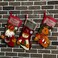 Sunnyglade 3PCS 18" Christmas Stocking Classic Personalized Large Stockings Santa, Snowman, Reindeer Xmas Character for Family Holiday Christmas Party Decorations