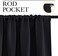 NICETOWN Halloween Black Blackout Curtain Blinds - Solid Thermal Insulated Window Treatment Blackout Drapes/Draperies for Bedroom (2 Panels, 42 inches Wide by 63 inches Long, Black)