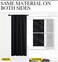 NICETOWN Halloween Black Blackout Curtain Blinds - Solid Thermal Insulated Window Treatment Blackout Drapes/Draperies for Bedroom (2 Panels, 42 inches Wide by 63 inches Long, Black)