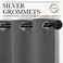 NICETOWN Thermal Insulated Grommet Blackout Curtains for Bedroom (2 Panels, W106 CM x L160 CM, Grey)
